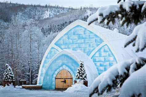 Aurora Ice Museum Camoflauged In The Snowy Landscape Chena Hot Springs