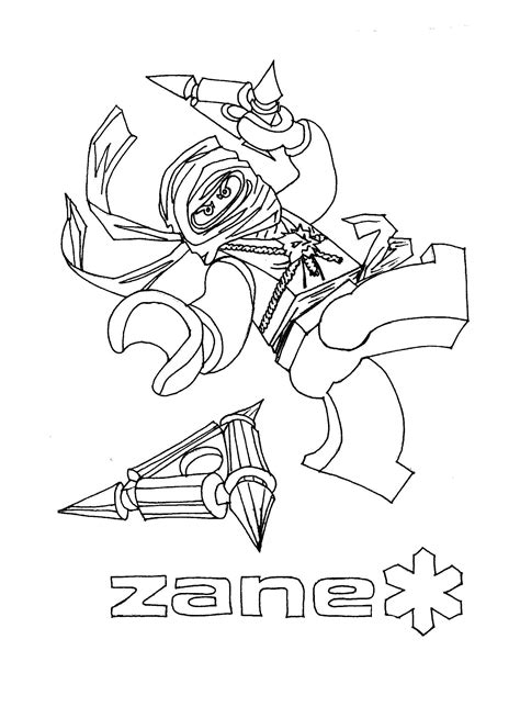 Coloring Pages | Ninjago Zane and the rest of the ninja ...