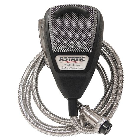 Astatic 636lse Noise Canceling 4 Pin Cb Microphone Silver Edition