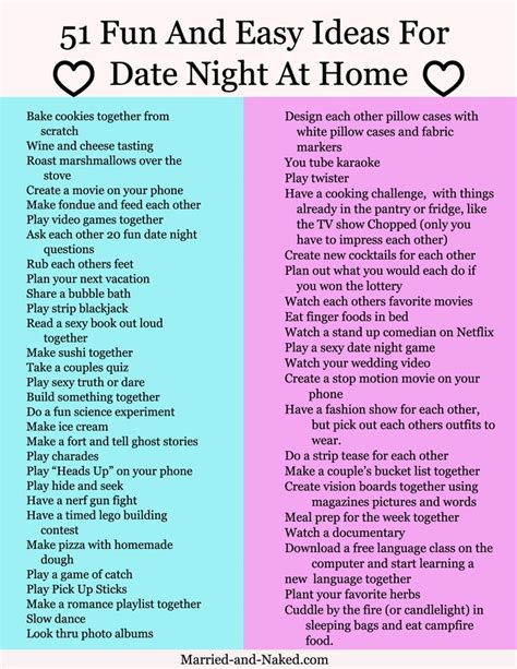 The Top Five Fun And Easy Ideas For Date Night At Home
