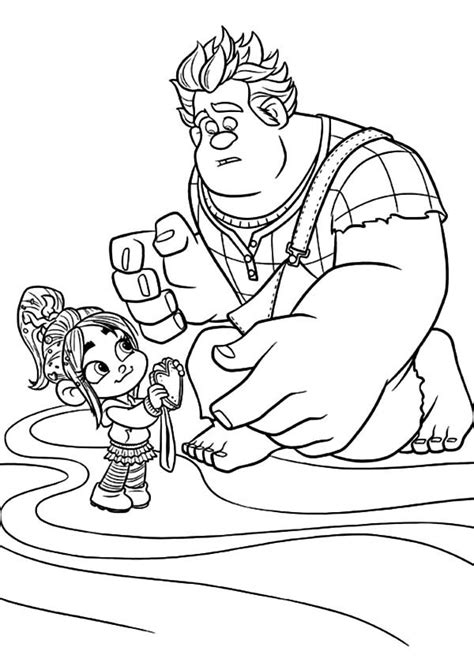 Free printable princess vanellope von schweetz coloring page in vector format, easy to print from any device and automatically fit any paper size. Vanellope Coloring Pages at GetColorings.com | Free ...