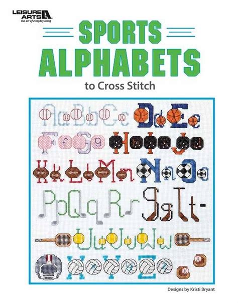 Sports Alphabets Cross Stitch Patterns Includes 10 Alphabets To Cross