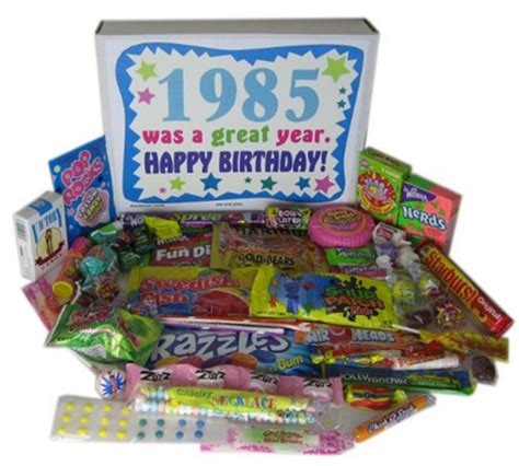 80s Retro Nostalgic Candy Decade 30th Birthday T Box 3890