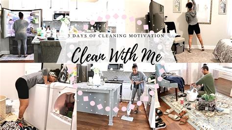 clean with me 2020 weekly cleaning routine 3 days of extreme speed cleaning motivation home