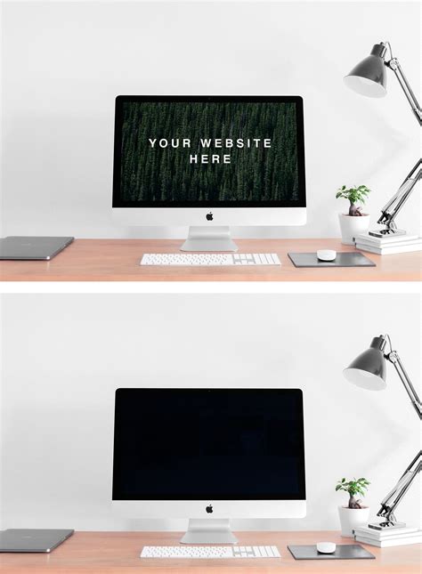 iMac on Desk Mockup — Mr.Mockup | Graphic Design Freebies | Mockup desk, Graphic design freebies ...