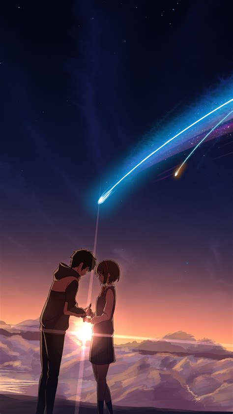 Kimi no na wa) is a 2016 japanese animated romantic fantasy film produced by comix wave films and released by toho. Wallpaper Your Name, anime, best animation movies, Movies #13200