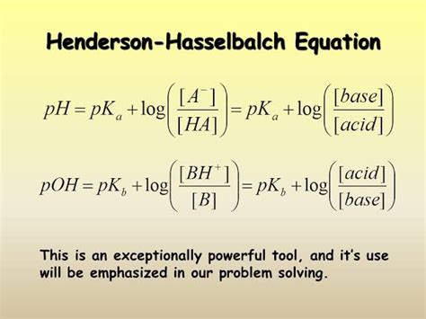 Write Henderson Hasselbalch Equation