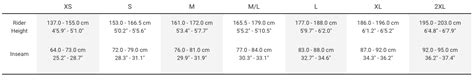 Trek Marlin Size Chart