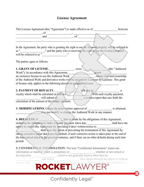 Free License Agreement Template Faqs Rocket Lawyer