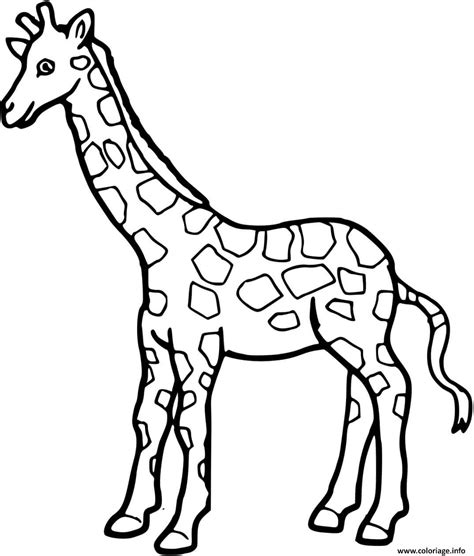 Coloriage Girafe A Colorier