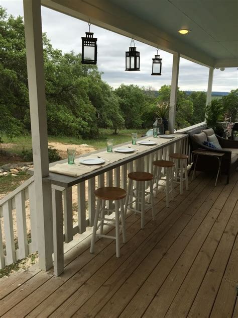 In almost every modern house there is a railing deck. The 25+ best Porch bar ideas on Pinterest | Outdoor bars ...
