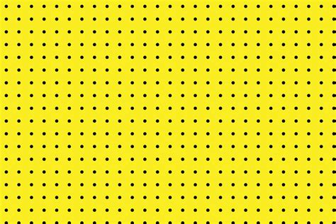 Abstract Seamless Polka Dot Grid Pattern With Yellow Background