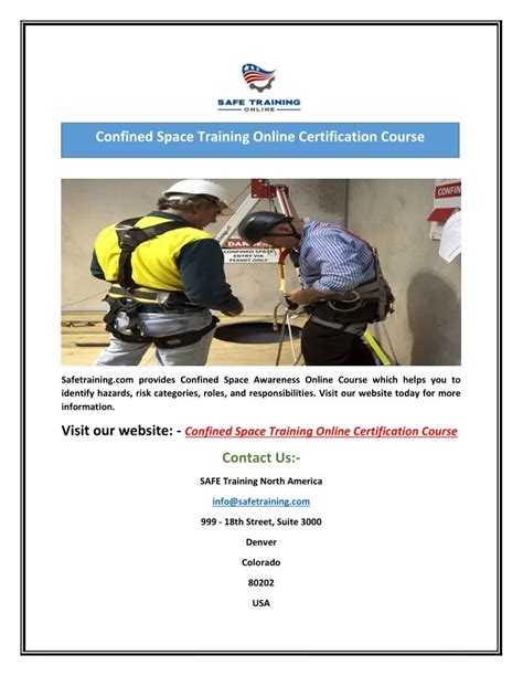 Ppt Confined Space Training Online Certification Course Powerpoint