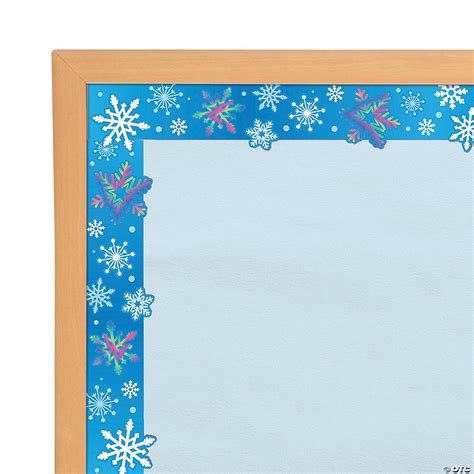 Snowflake Iridescent Bulletin Board Borders