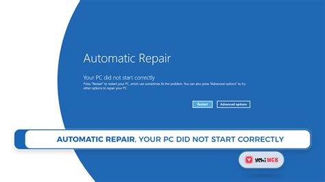 How To Fix Automatic Repair Your Pc Did Not Start Correctly In