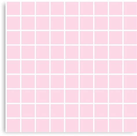 Pink Grid Canvas Print By Ozom Redbubble