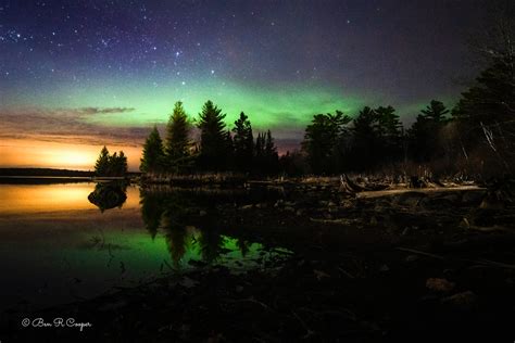 Northern Lights In Northern Minnesota Ben R Cooper Photography