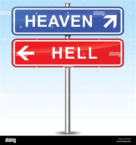 Heaven Hell Road Stock Vector Images Alamy