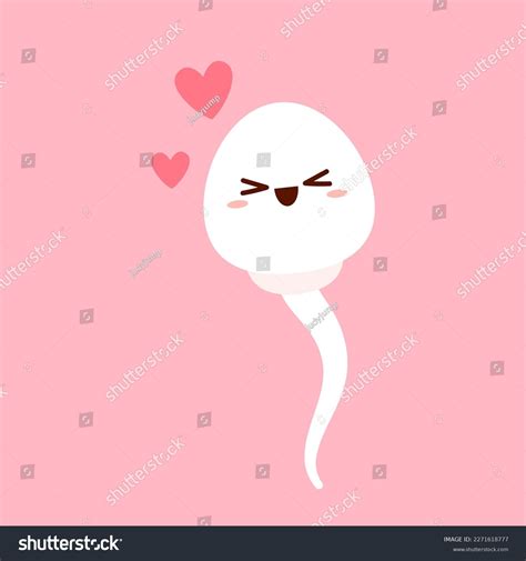 Cute Happy Funny Sperm Cell Ovum Stock Vector Royalty Free 2271618777 Shutterstock