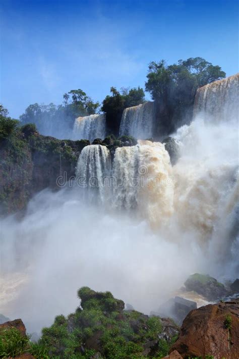 Iguazu Falls Nature In Argentina Stock Image Image Of South