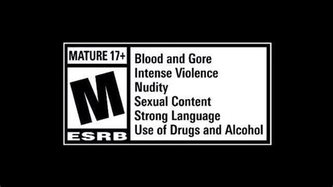 Mature 17 Blood And Gore Intense Violence Nudity Sexual Content Strong