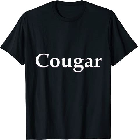 cougar funny women s t shirt clothing shoes and jewelry