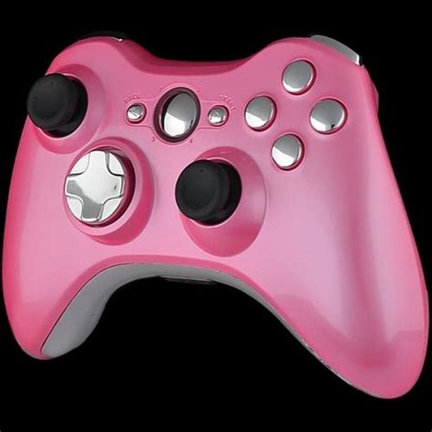 Pink And Chrome Buttons Custom Controllers Uk Game Controllers