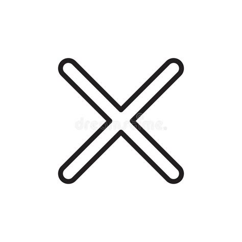 Close Logo Icon Sign Symbol Design Stock Vector Illustration Of Stop