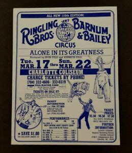 Ringling Bros Barnum Bailey Circus Adcharlotte Coliseum Th My Xxx Hot