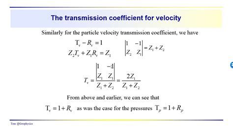 Geophysics Seismic Reflection And Transmission Coefficients Part 2