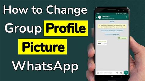 How To Change Whatsapp Group Profile Picture Youtube