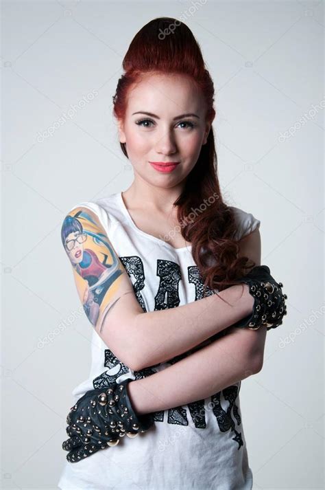 Beautiful Rocker Girl — Stock Photo © Mariematata 34932341