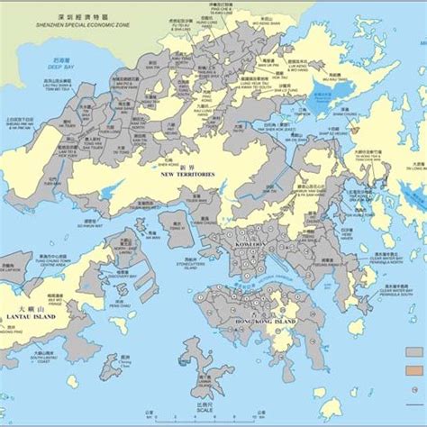 Hong Kong City Regions And Its Administrative Districts Hong Kong