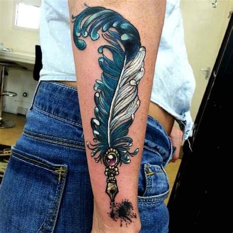 Quill Pen Tattoo Designs