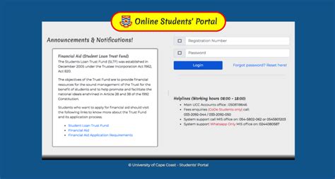 Ucc Student Portal Login And Password Recovery Steps 2024