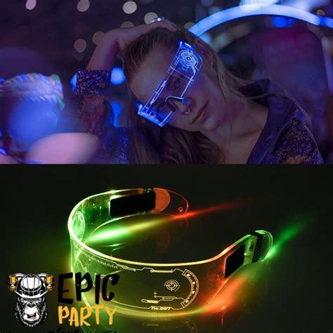 neon party luminous led glasses epic party store
