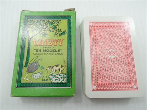 Gaiety Brand Nude Playing Cards 54 Models Colour Plastic Coated 421