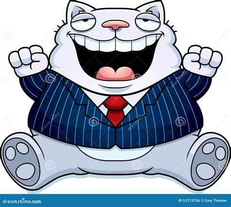 Cartoon Fat Cat Suit Stock Vector Illustration Of Animal 51213756