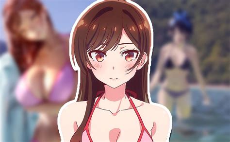 A Fan Art Shows Us Chizuru Mizuhara From Rent A Girlfriend In A Bikini
