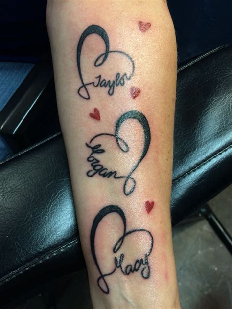 Name Tattoos For Girls Heart Tattoos With Names Tattoos For Daughters