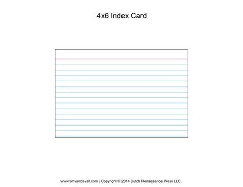 Check spelling or type a new query. Printable Index Card Templates: 3x5 and 4x6 Blank PDFs