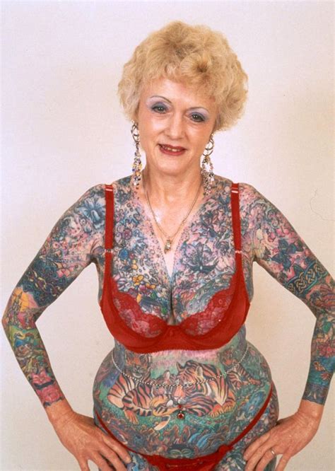 Isobel Varley Worlds Most Tattooed Female Pensioner Dies Aged 77