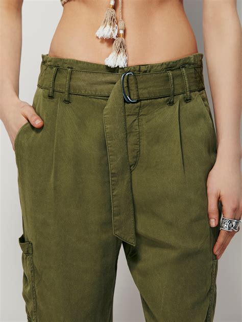 free people summer s over cargo pants in army green lyst