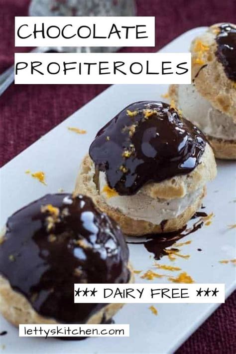 Dairy Free Chocolate Profiteroles Letty S Kitchen