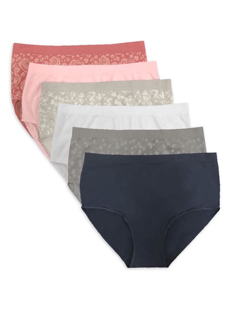 Secret Treasures Seamless Women's Brief Panties, 6-Pack - Walmart.com