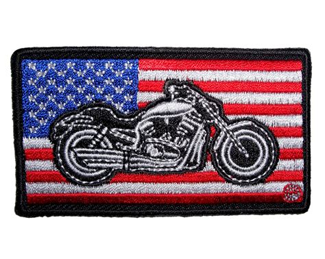 Patriotic American Flag Motorcycle Embroidered Biker Patch Quality