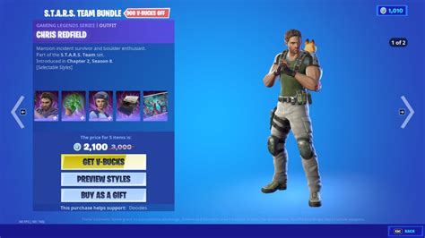 Fortnite X Resident Evil Chris Redfield And Jill Valentine Skins Come