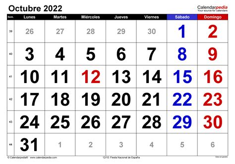 Tu Calendario De Octubre 2022 Para Imprimir Vrogue