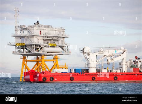 Transformer Substation Walney Offshore Wind Hi Res Stock Photography
