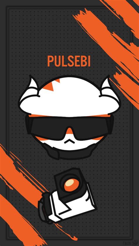 An Orange And Black Poster With The Words Pulsebi In Front Of It